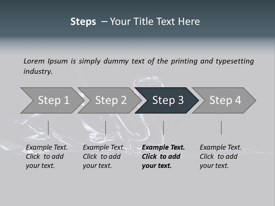 Swim Grace Wildlife PowerPoint Template