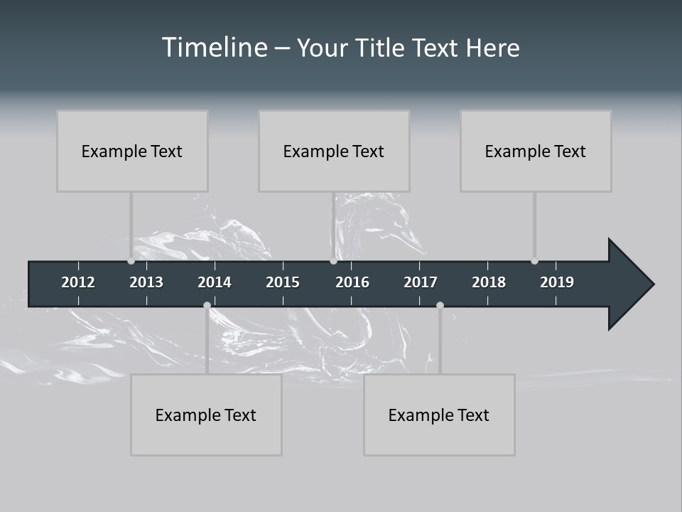Swim Grace Wildlife PowerPoint Template