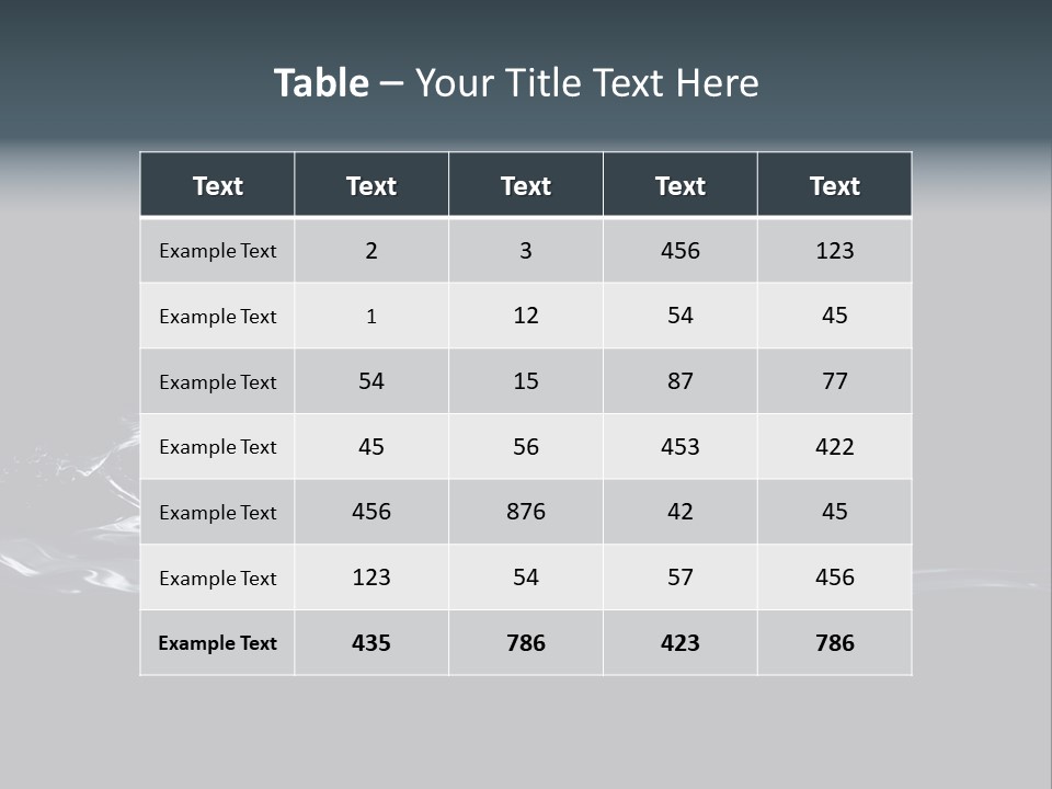 Swim Grace Wildlife PowerPoint Template