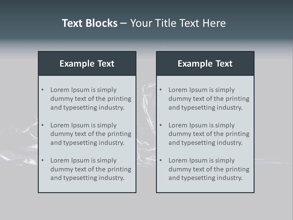 Swim Grace Wildlife PowerPoint Template