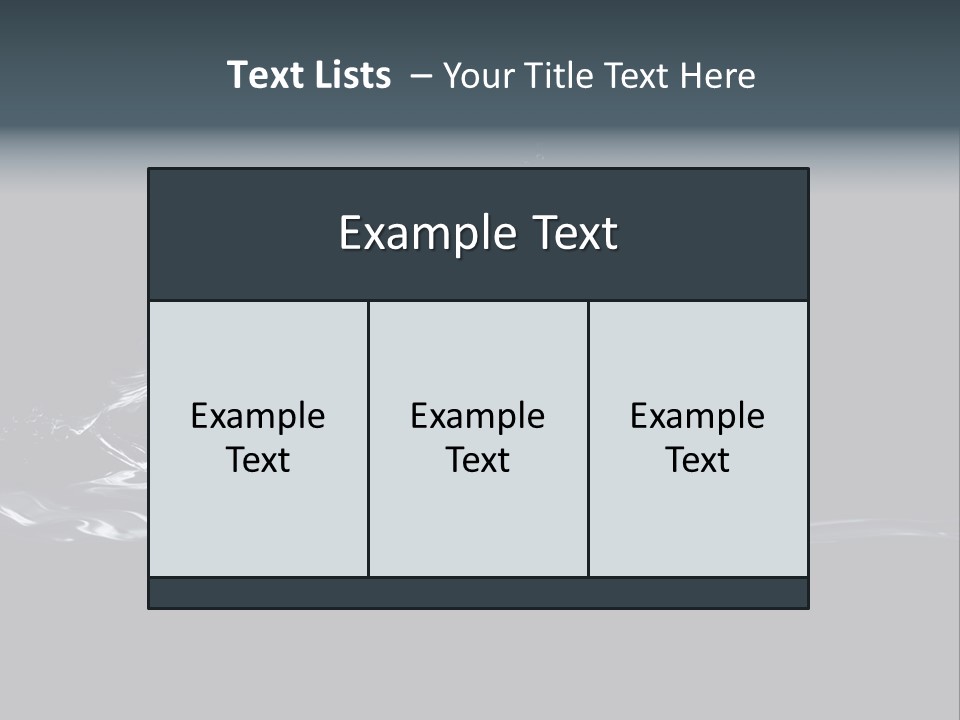 Swim Grace Wildlife PowerPoint Template
