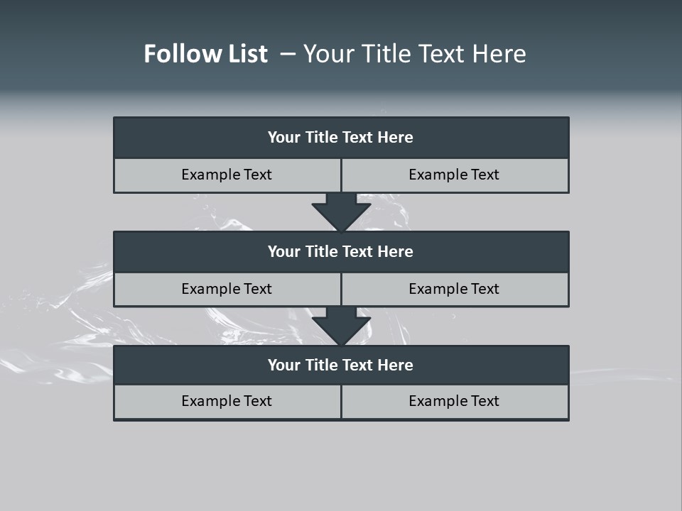 Swim Grace Wildlife PowerPoint Template