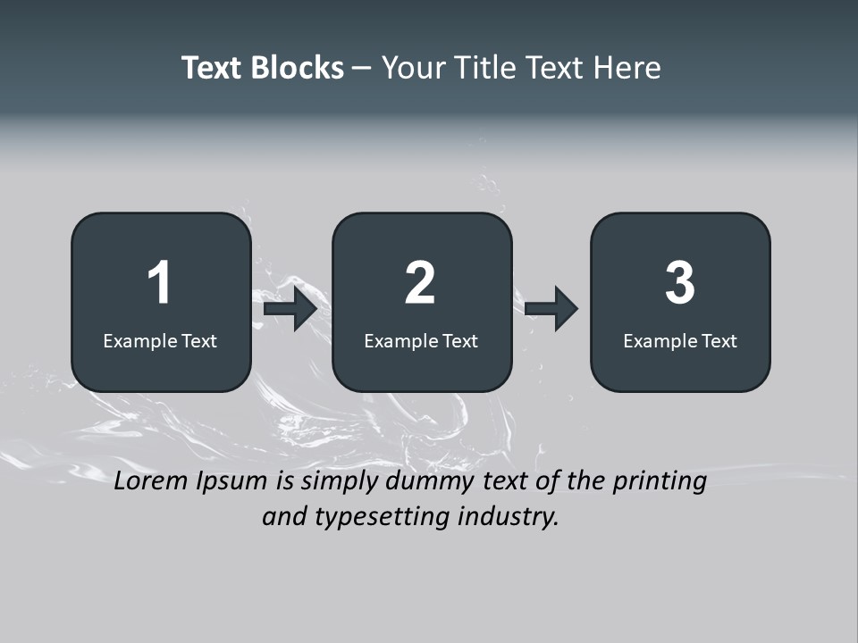Swim Grace Wildlife PowerPoint Template