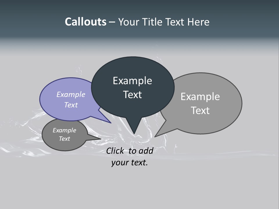 Swim Grace Wildlife PowerPoint Template