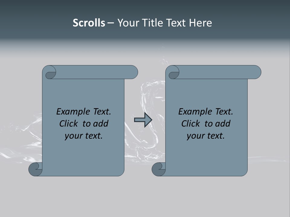 Swim Grace Wildlife PowerPoint Template