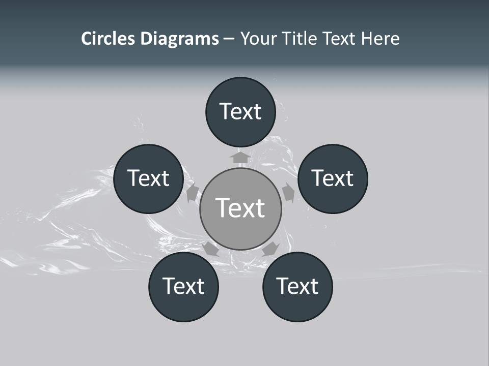 Swim Grace Wildlife PowerPoint Template