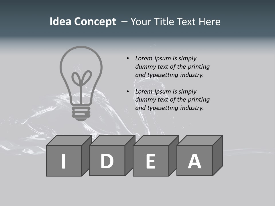 Swim Grace Wildlife PowerPoint Template