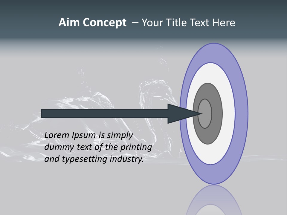 Swim Grace Wildlife PowerPoint Template