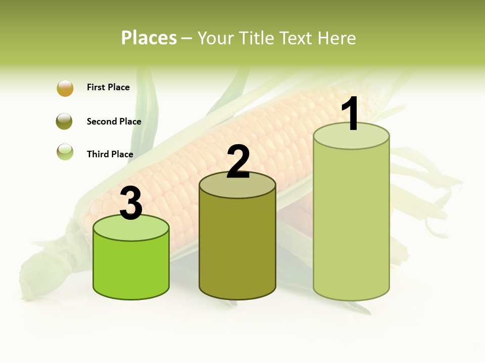 Background Fruit White PowerPoint Template