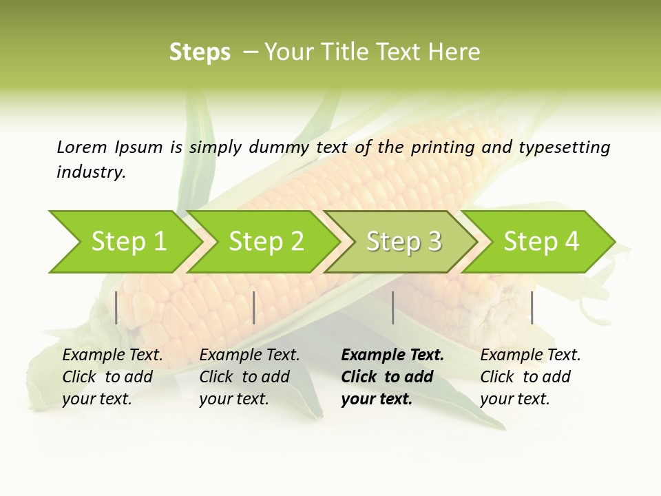 Background Fruit White PowerPoint Template