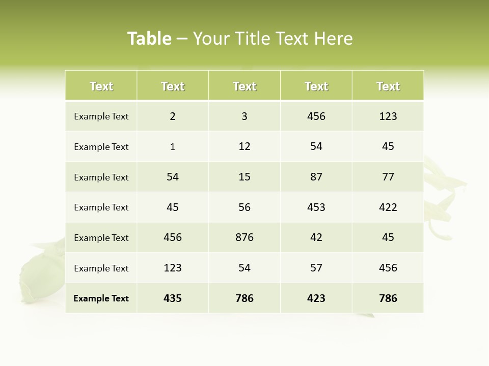 Background Fruit White PowerPoint Template