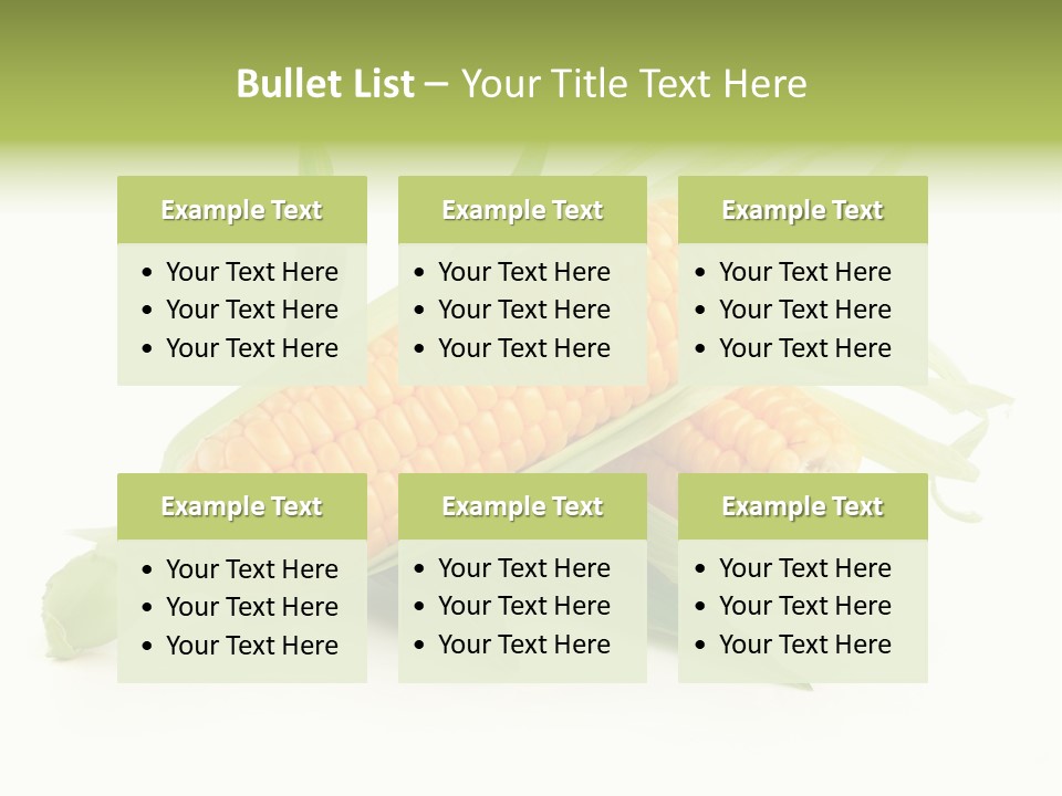 Background Fruit White PowerPoint Template