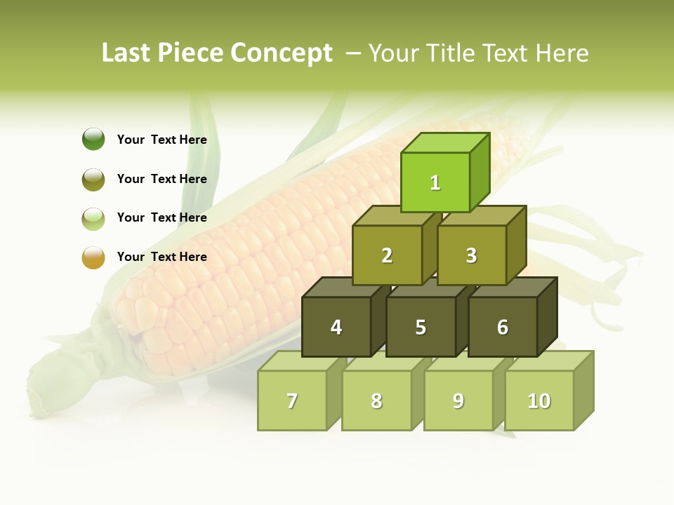 Background Fruit White PowerPoint Template