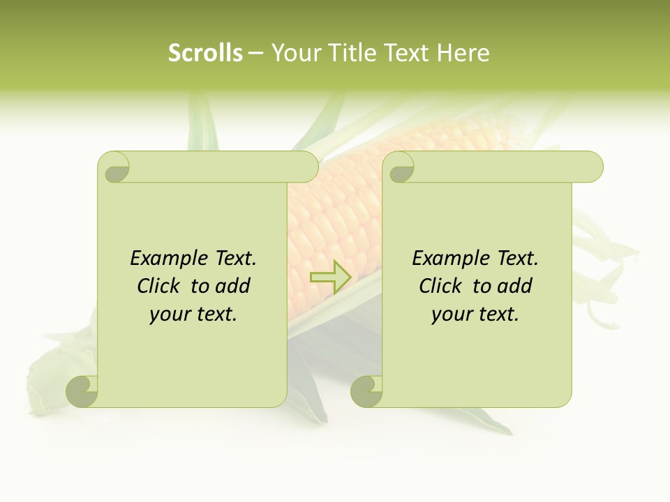 Background Fruit White PowerPoint Template