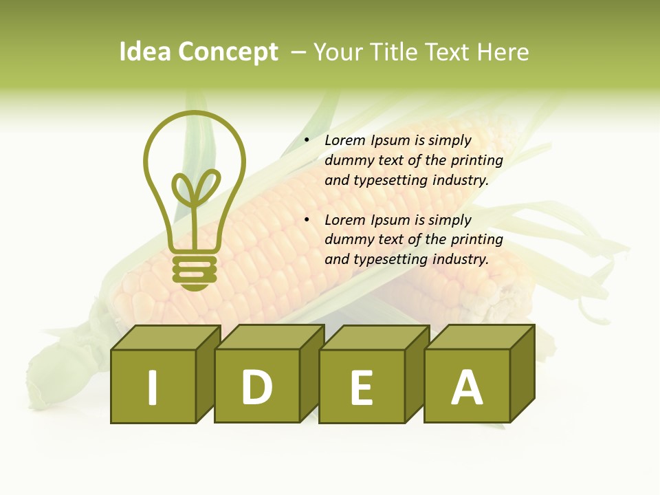 Background Fruit White PowerPoint Template