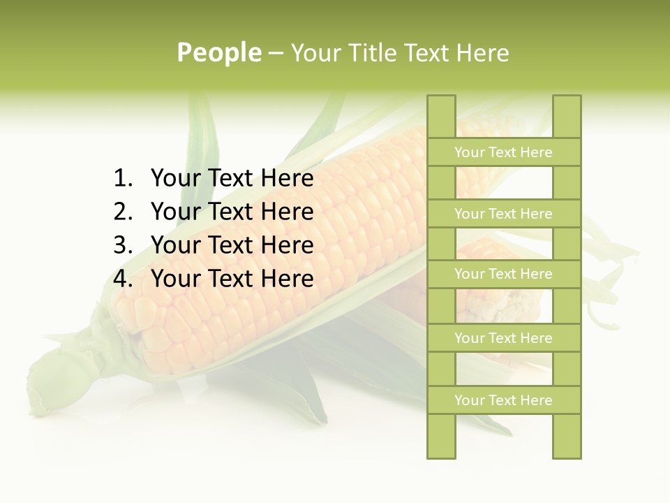 Background Fruit White PowerPoint Template