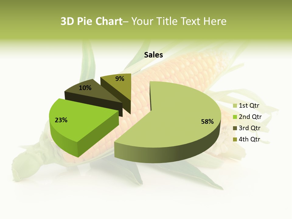Background Fruit White PowerPoint Template