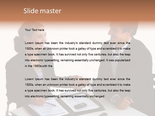 Friendship Shake Man PowerPoint Template