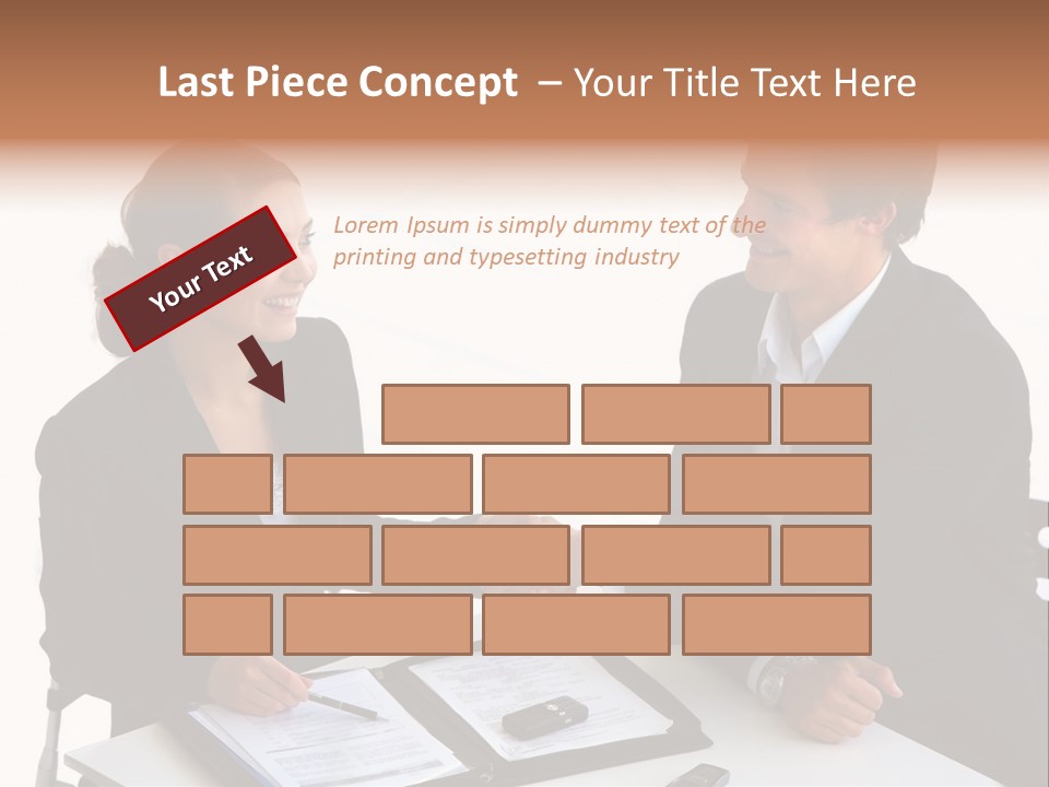 Friendship Shake Man PowerPoint Template
