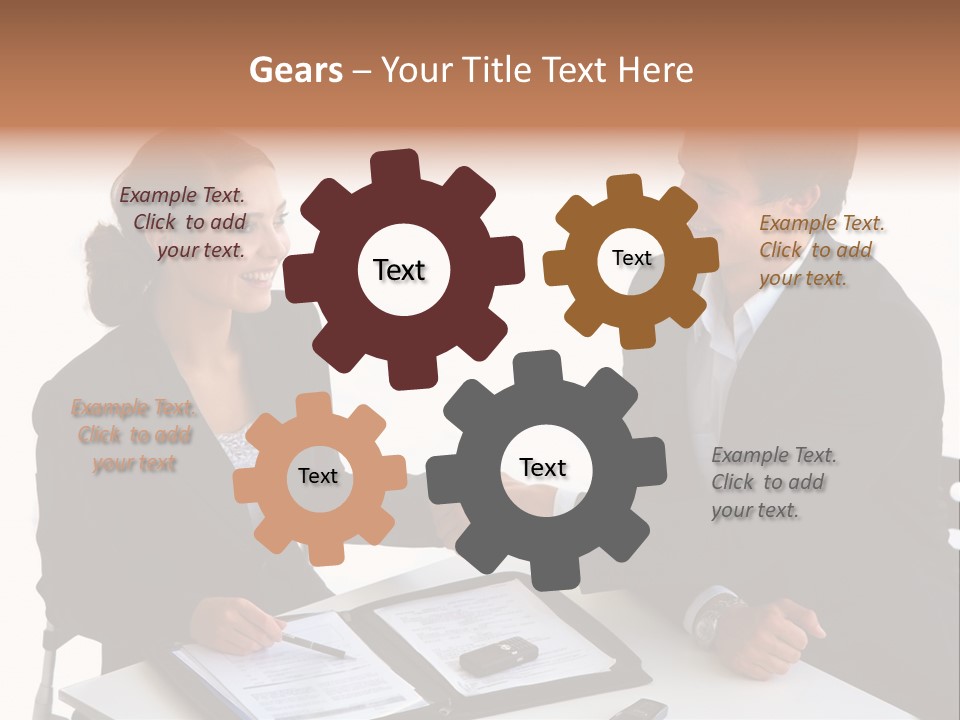 Friendship Shake Man PowerPoint Template