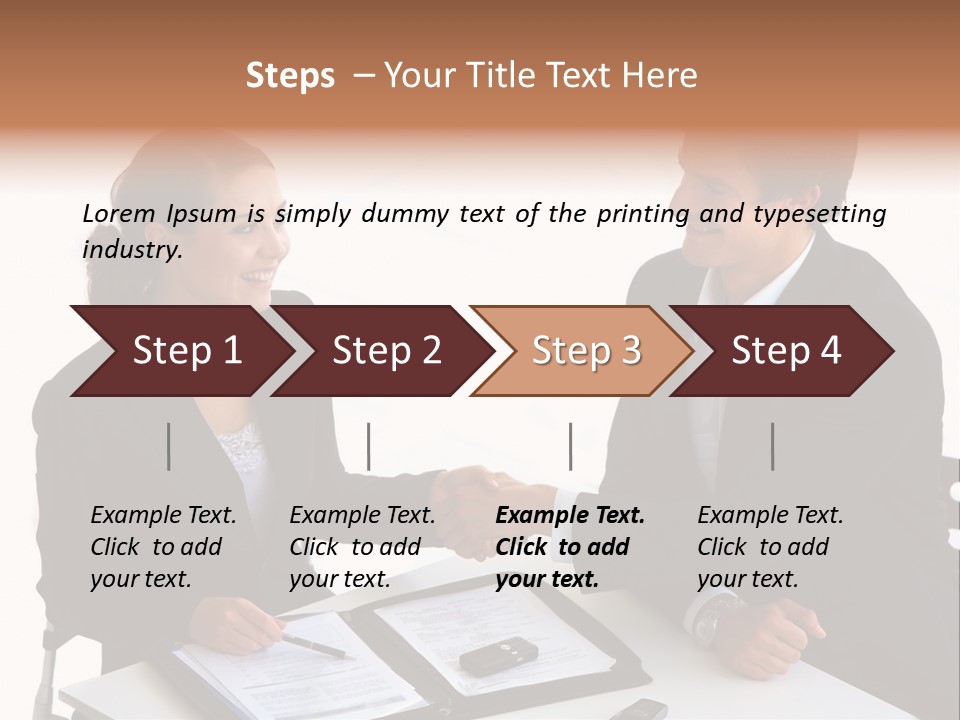 Friendship Shake Man PowerPoint Template