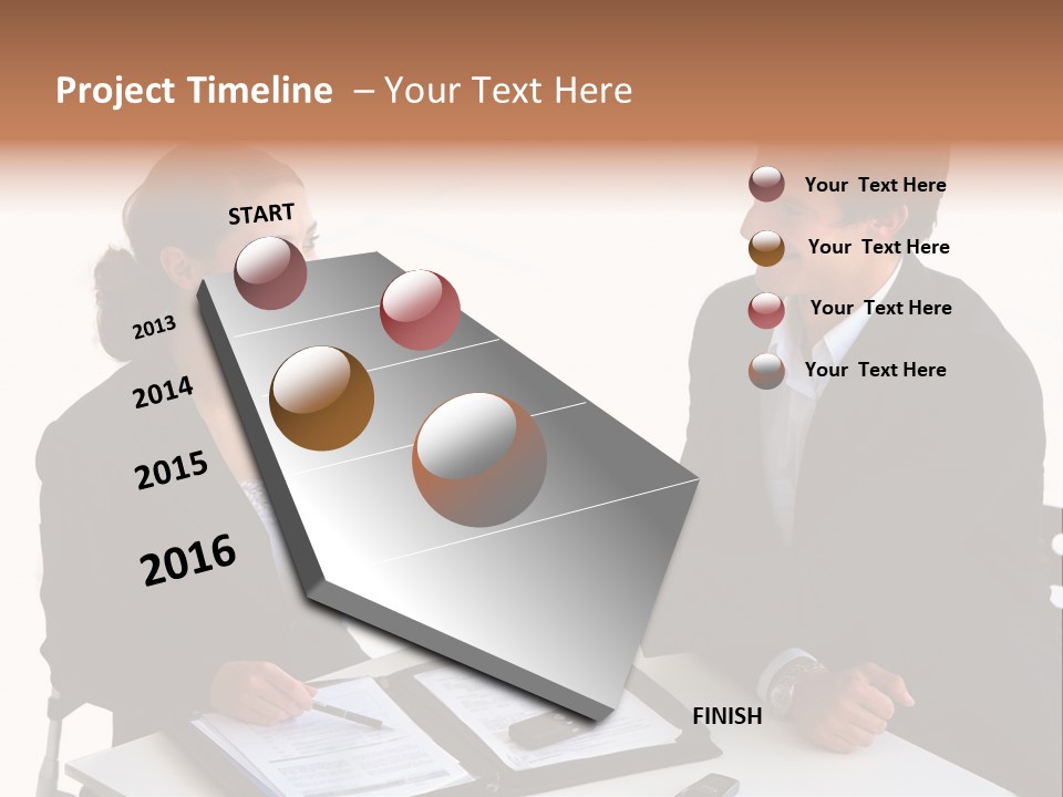 Friendship Shake Man PowerPoint Template