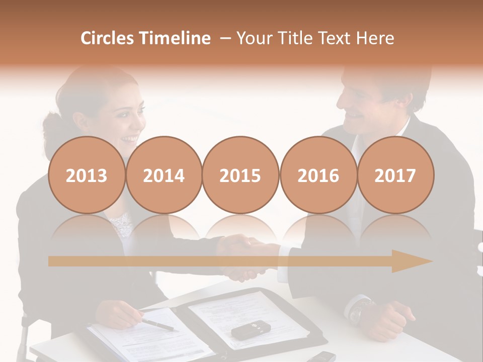 Friendship Shake Man PowerPoint Template