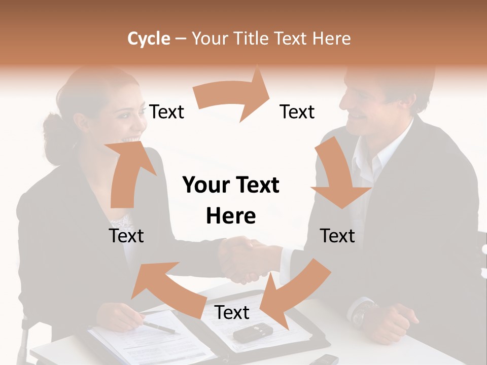 Friendship Shake Man PowerPoint Template
