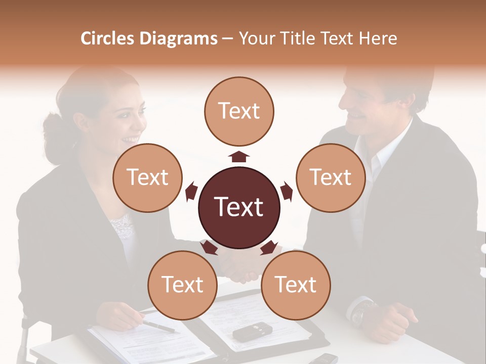 Friendship Shake Man PowerPoint Template