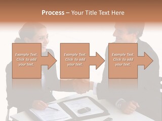 Friendship Shake Man PowerPoint Template