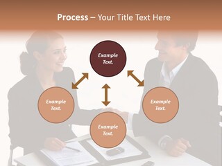 Friendship Shake Man PowerPoint Template