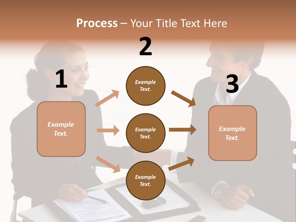 Friendship Shake Man PowerPoint Template