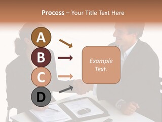 Friendship Shake Man PowerPoint Template