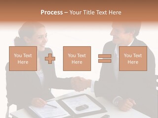 Friendship Shake Man PowerPoint Template