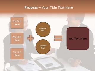 Friendship Shake Man PowerPoint Template