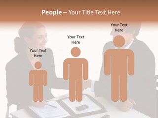 Friendship Shake Man PowerPoint Template
