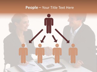 Friendship Shake Man PowerPoint Template