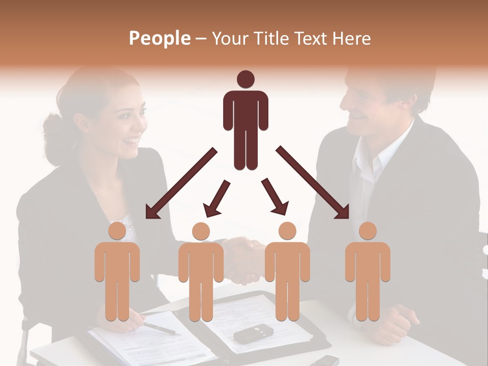 Friendship Shake Man PowerPoint Template