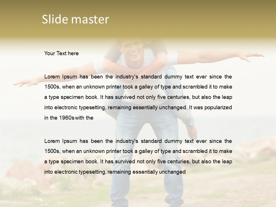 Park Frosty Scene PowerPoint Template