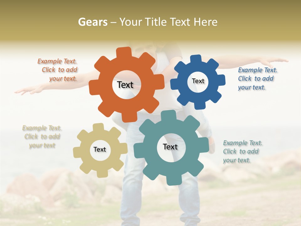 Park Frosty Scene PowerPoint Template