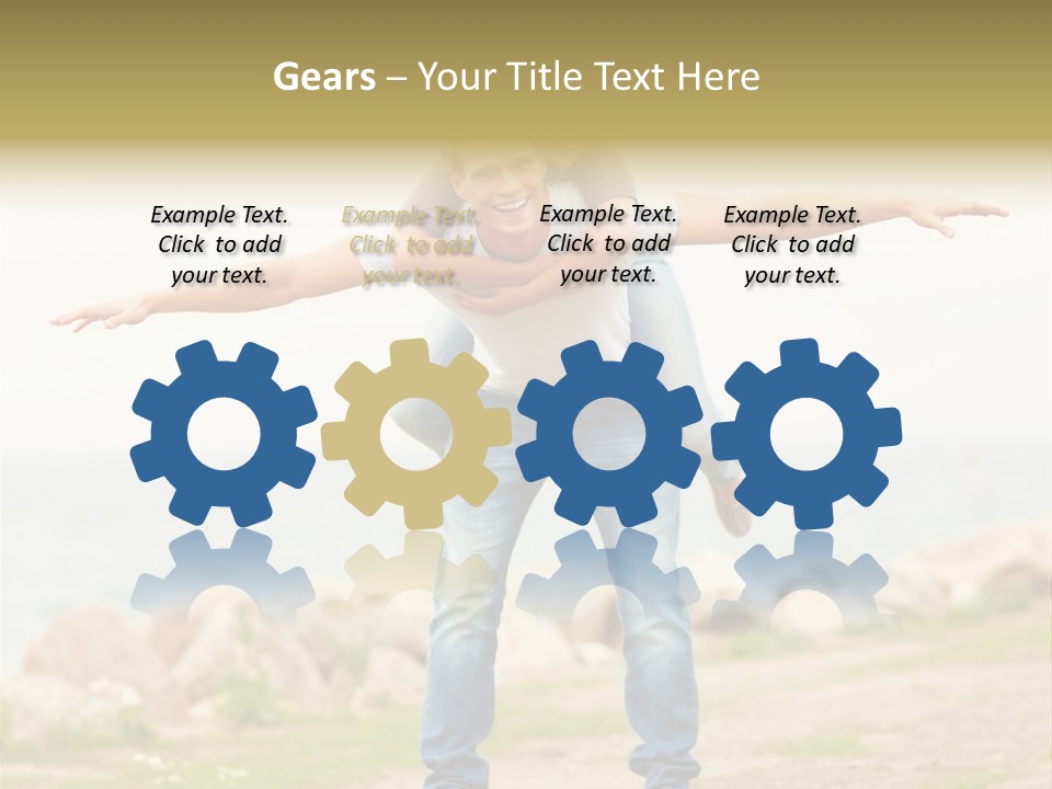 Park Frosty Scene PowerPoint Template