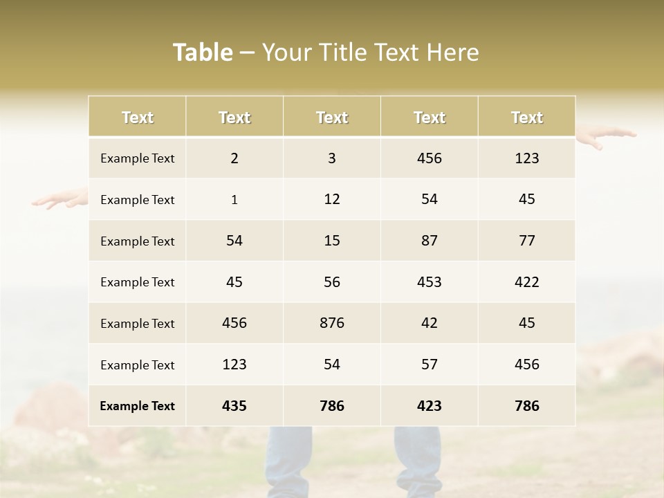 Park Frosty Scene PowerPoint Template