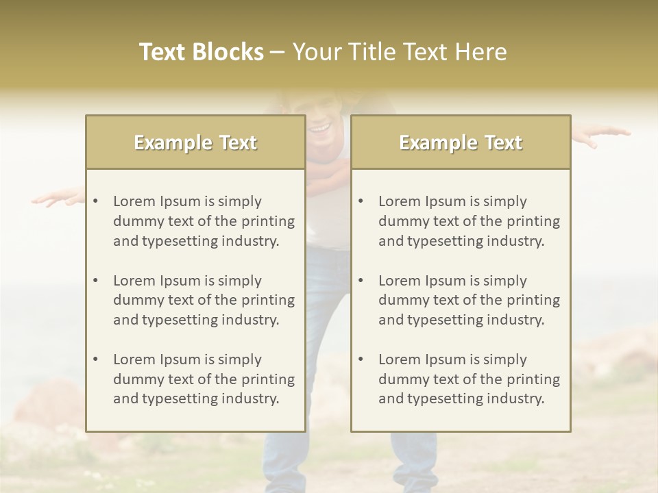 Park Frosty Scene PowerPoint Template