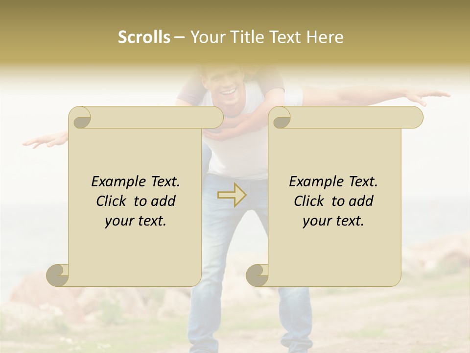 Park Frosty Scene PowerPoint Template