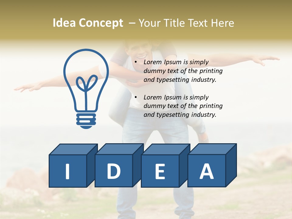 Park Frosty Scene PowerPoint Template