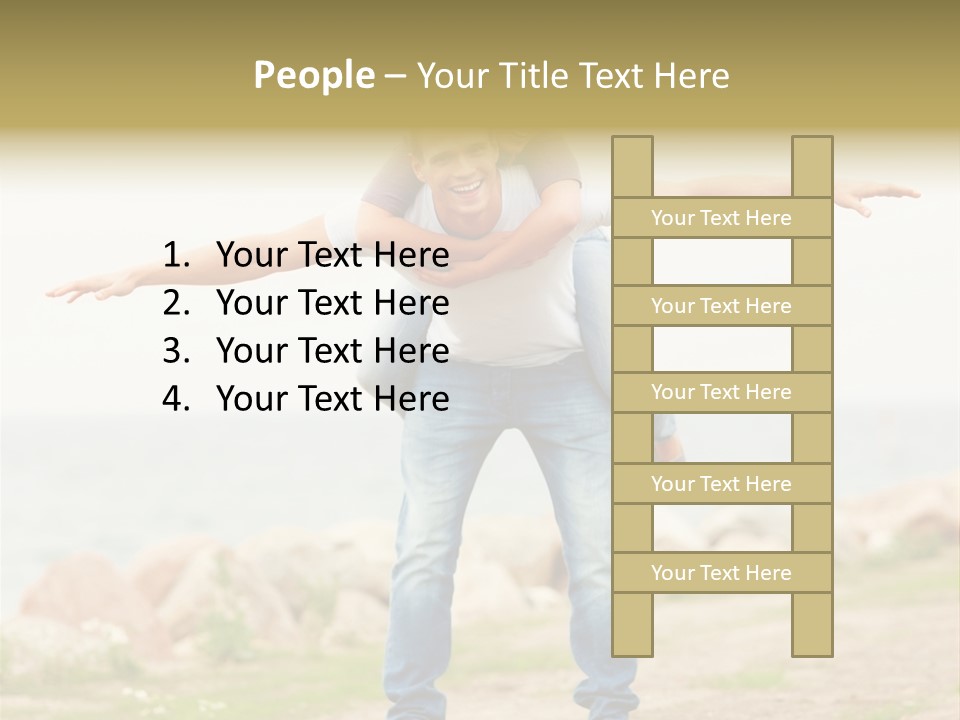 Park Frosty Scene PowerPoint Template