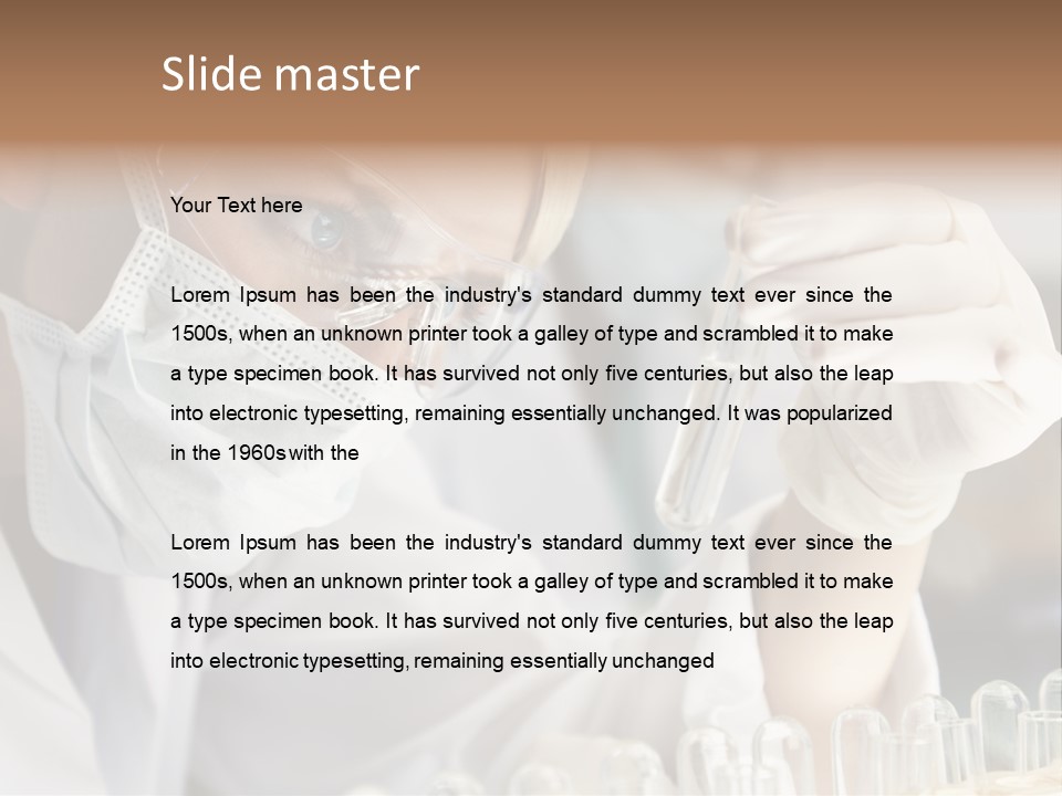 Woman Analyzing Concept PowerPoint Template