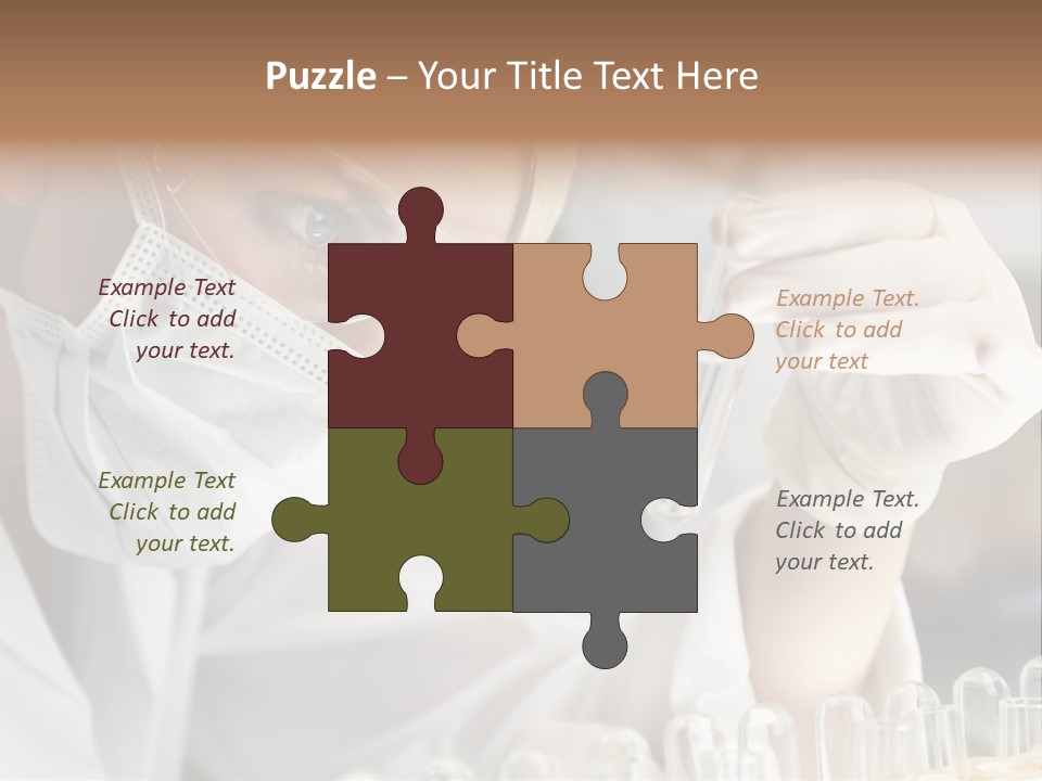 Woman Analyzing Concept PowerPoint Template