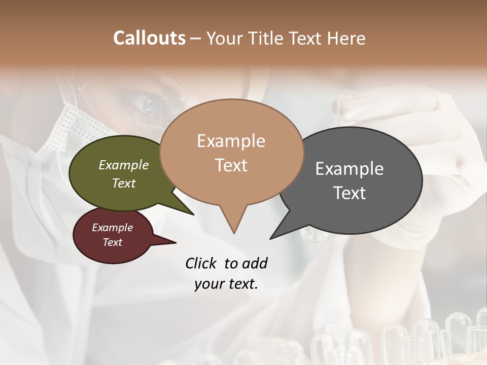 Woman Analyzing Concept PowerPoint Template