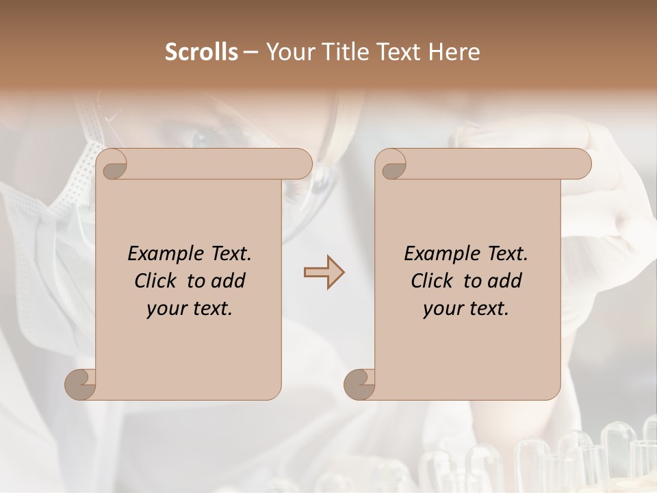 Woman Analyzing Concept PowerPoint Template